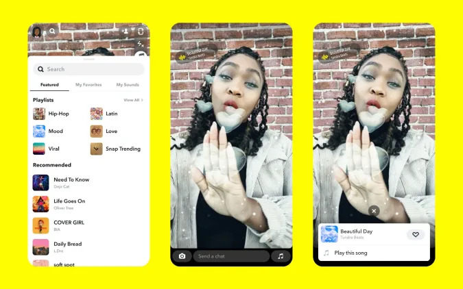 Snapchat Menambahkan Fitur Music Lenses AR Seperti TikTok