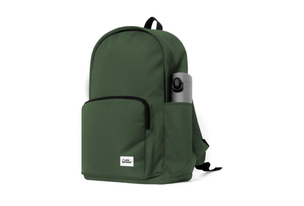 Open Ending Tas Ransel Daily Backpack with 2 Tumbler Pockets