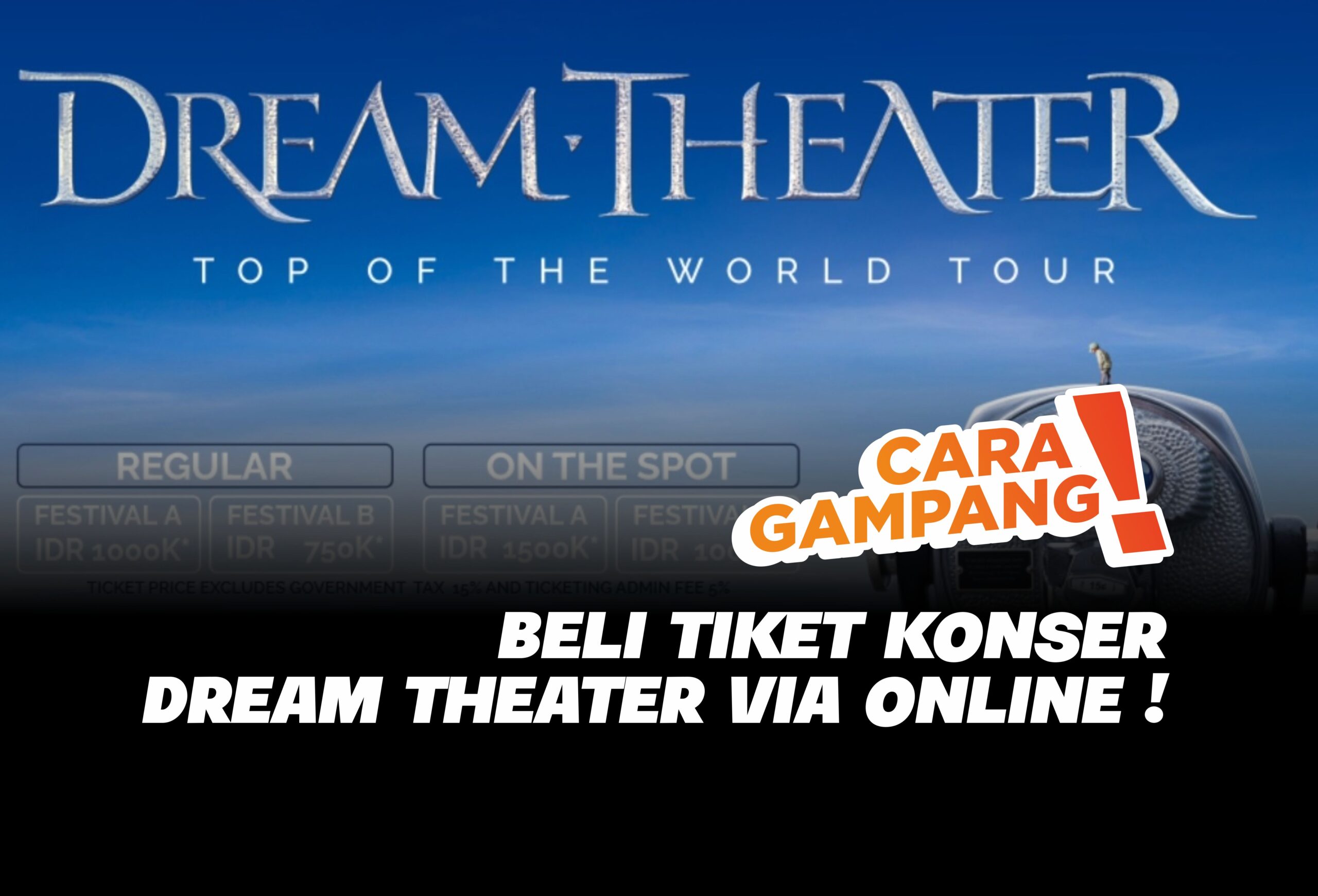 Cara Beli Tiket Konser Dream Theater di Solo Via Online !