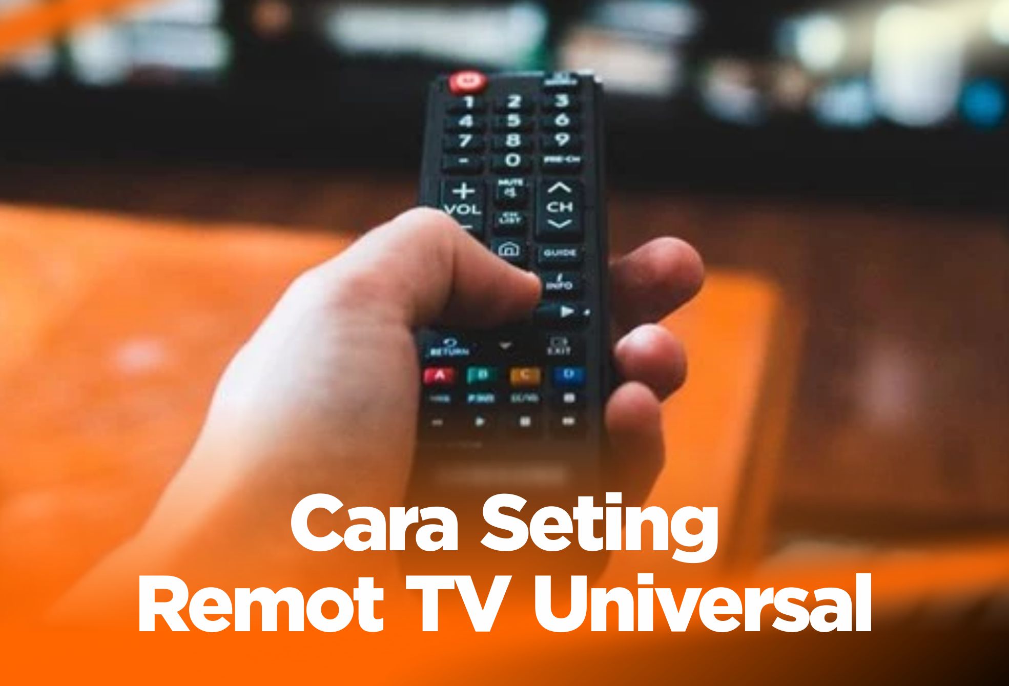 Cara Seting Remot TV Universal