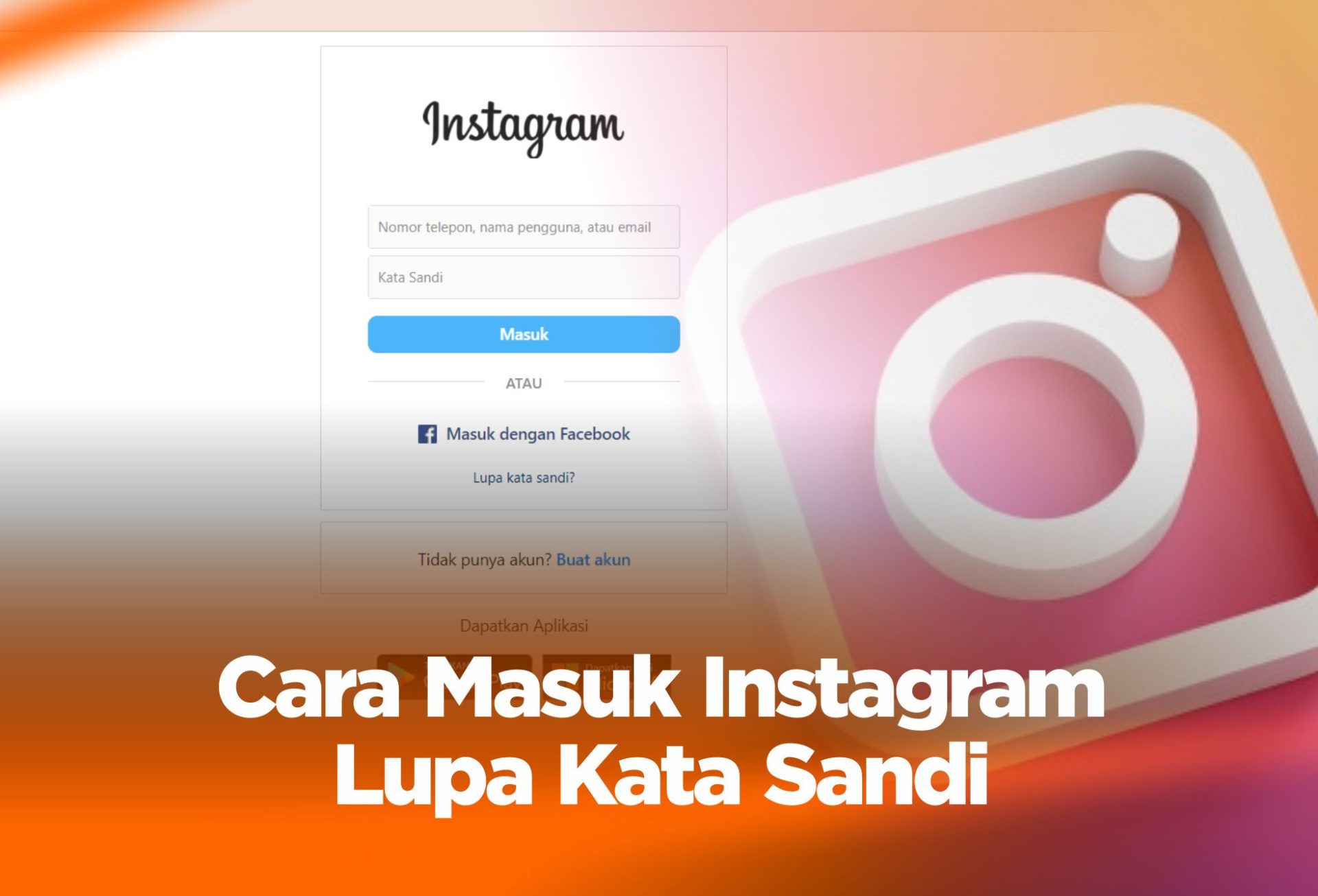 Cara Masuk Instagram Tanpa Kata Sandi: Langkah Sederhana Dengan Kode Pemulihan