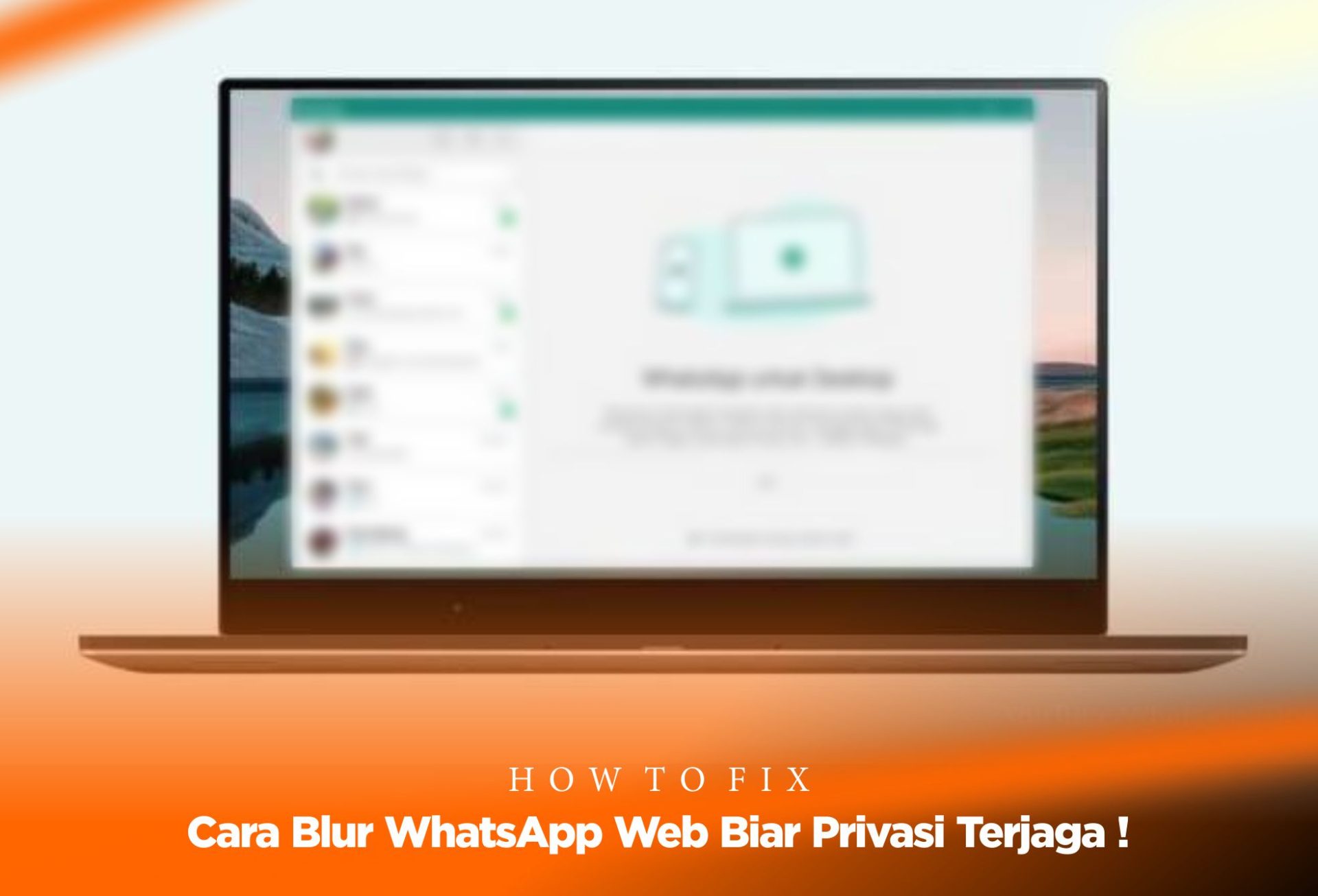 Cara Blur WhatsApp Web