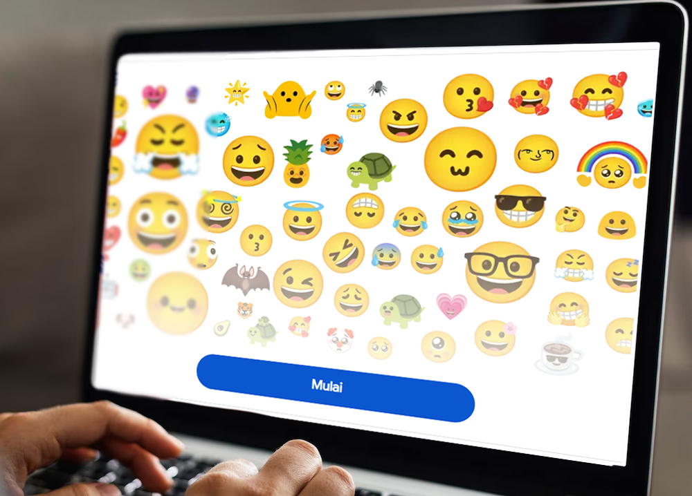cara membuat emoji kitchen di google search