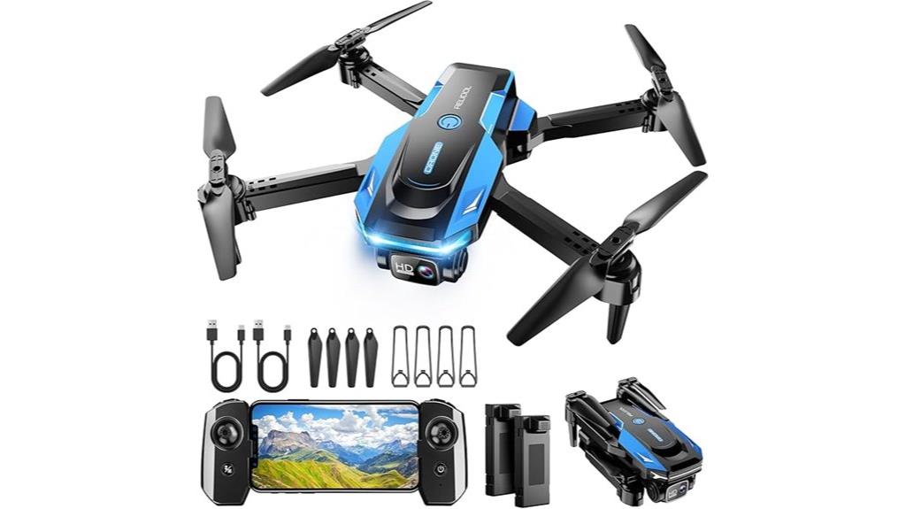 1080p foldable drone with voice