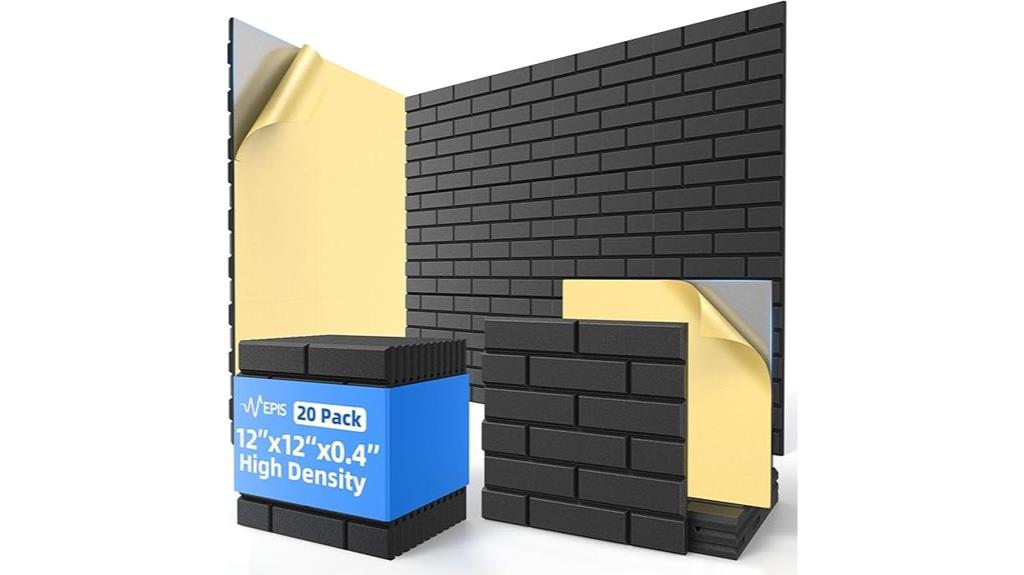 20 pack soundproof foam