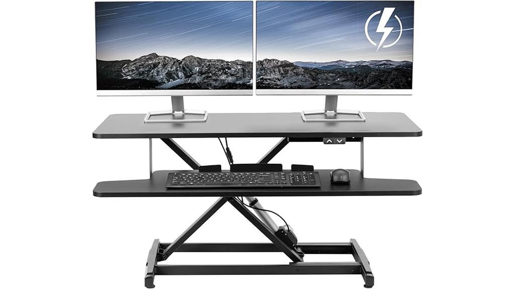 36 inch adjustable electric desk