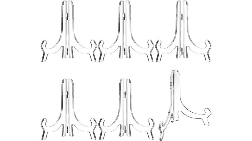 6 pack acrylic easel stands