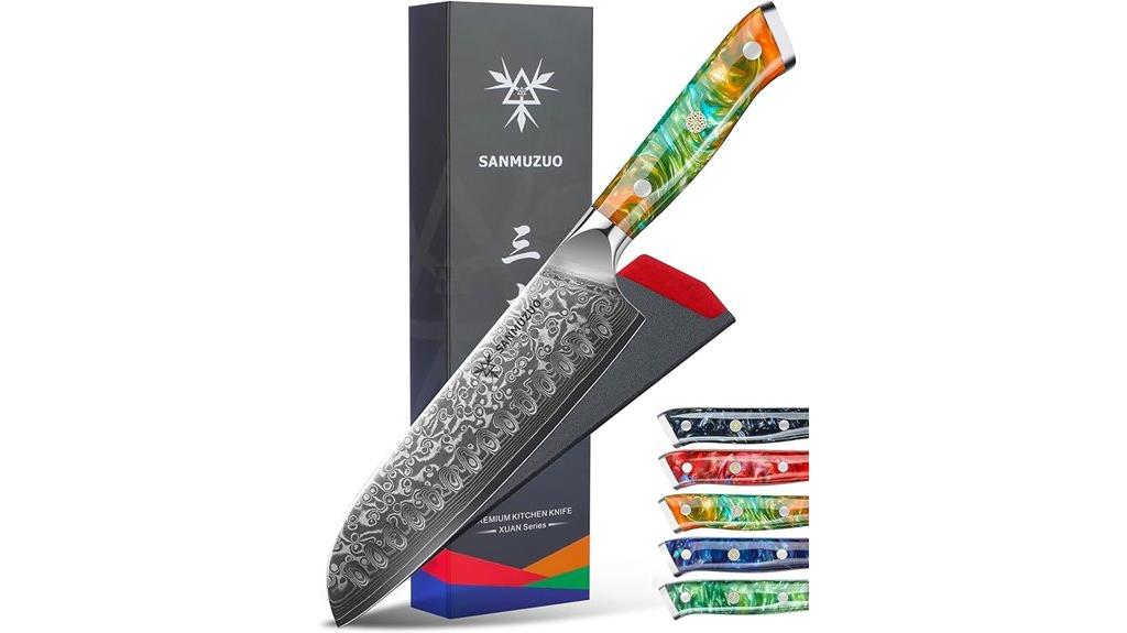 7 inch vg10 damascus knife