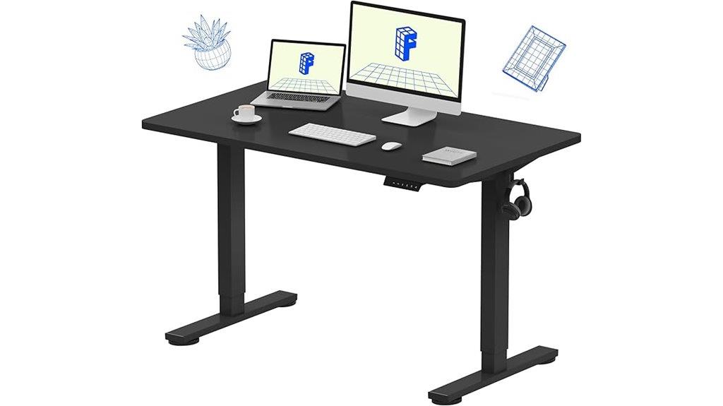 adjustable 48x24 electric desk