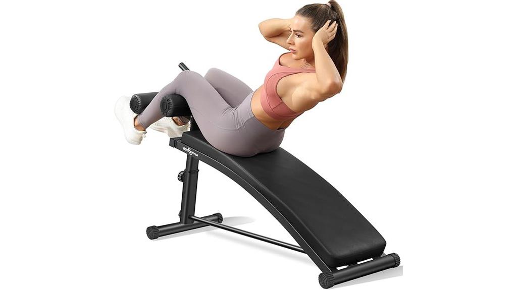 adjustable bench with crunch handle