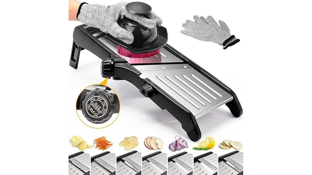 adjustable blades safety slicer