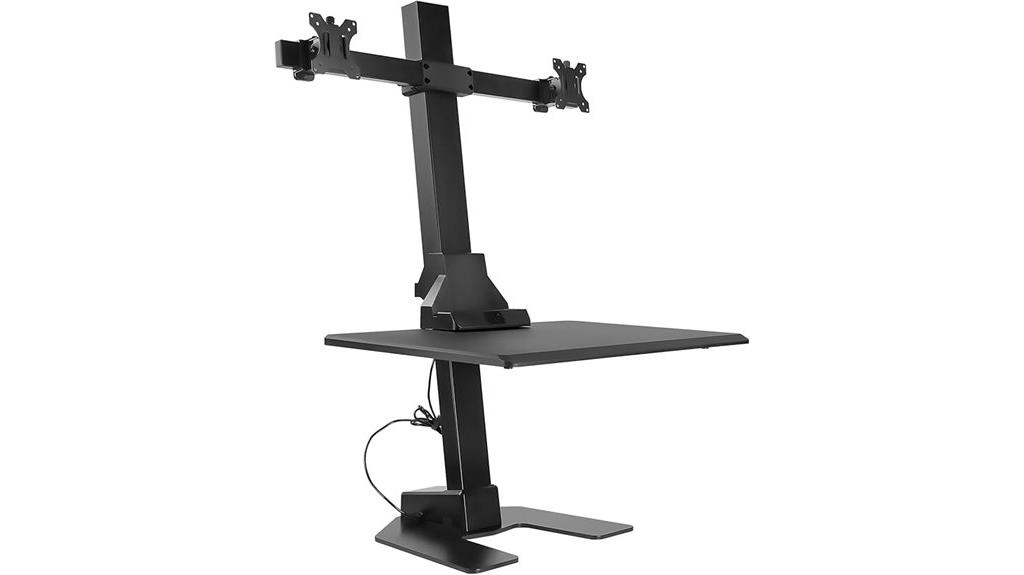 adjustable dual monitor stand