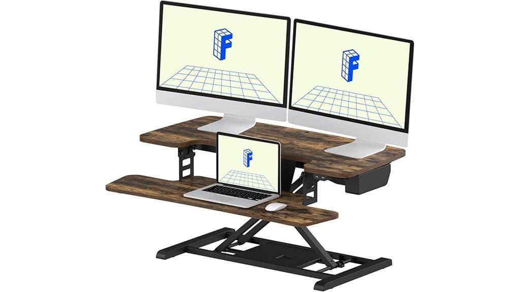 adjustable electric desk converter