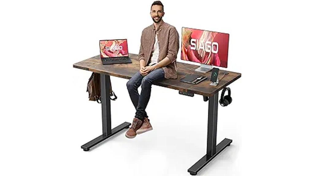 adjustable electric sit stand desk