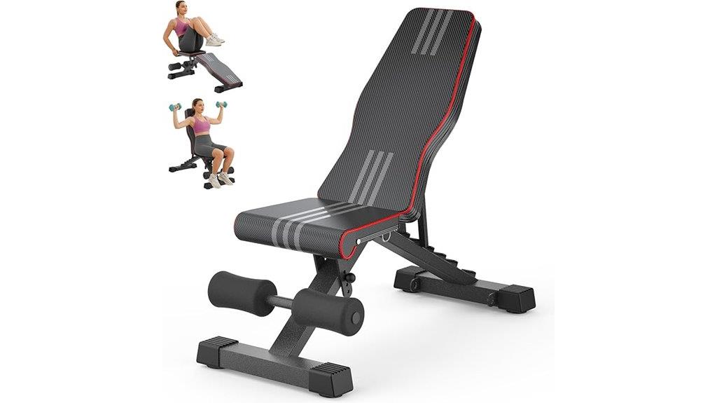 adjustable foldable weight bench