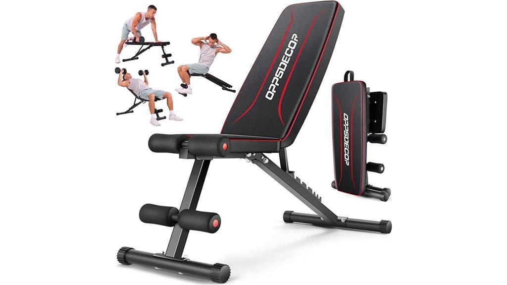adjustable home gym bench