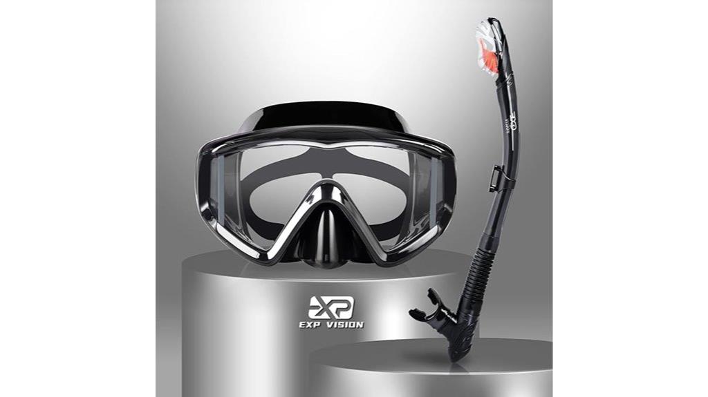 adult panoramic snorkel mask