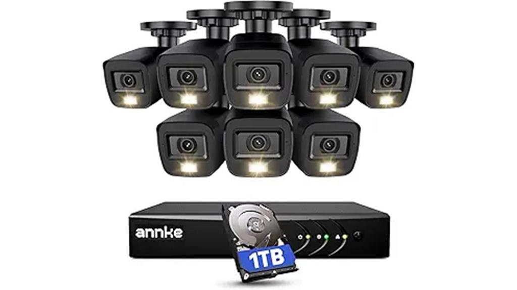 ai enabled 8 camera security