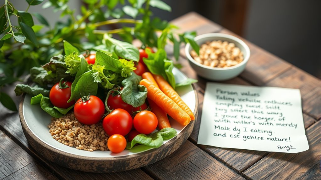 aligning food choices with values