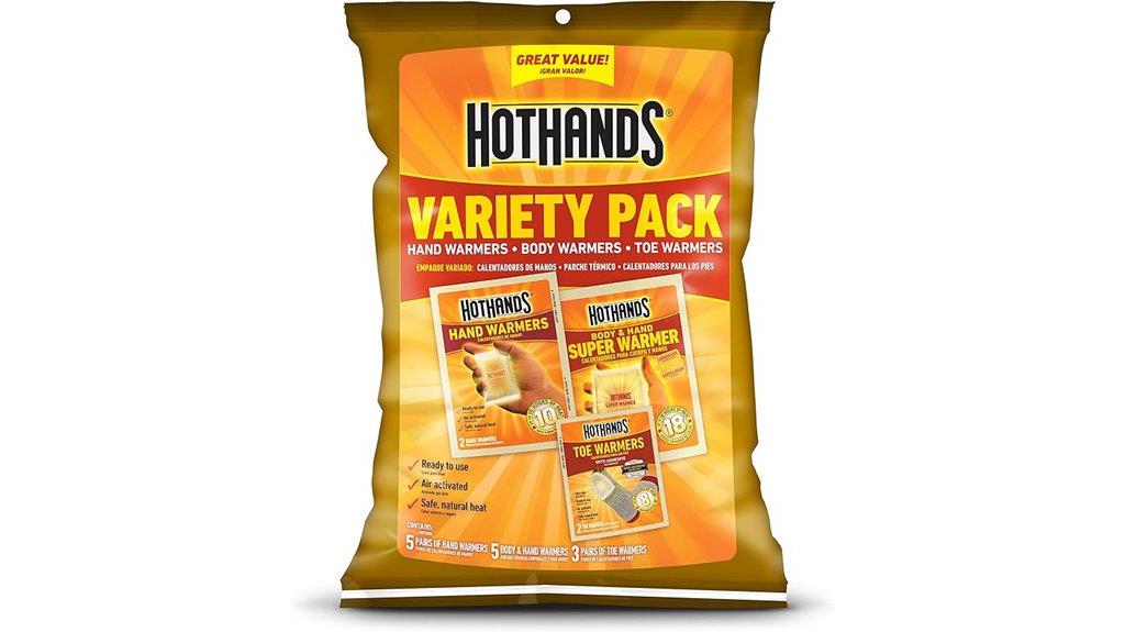 assorted hand warmer pack