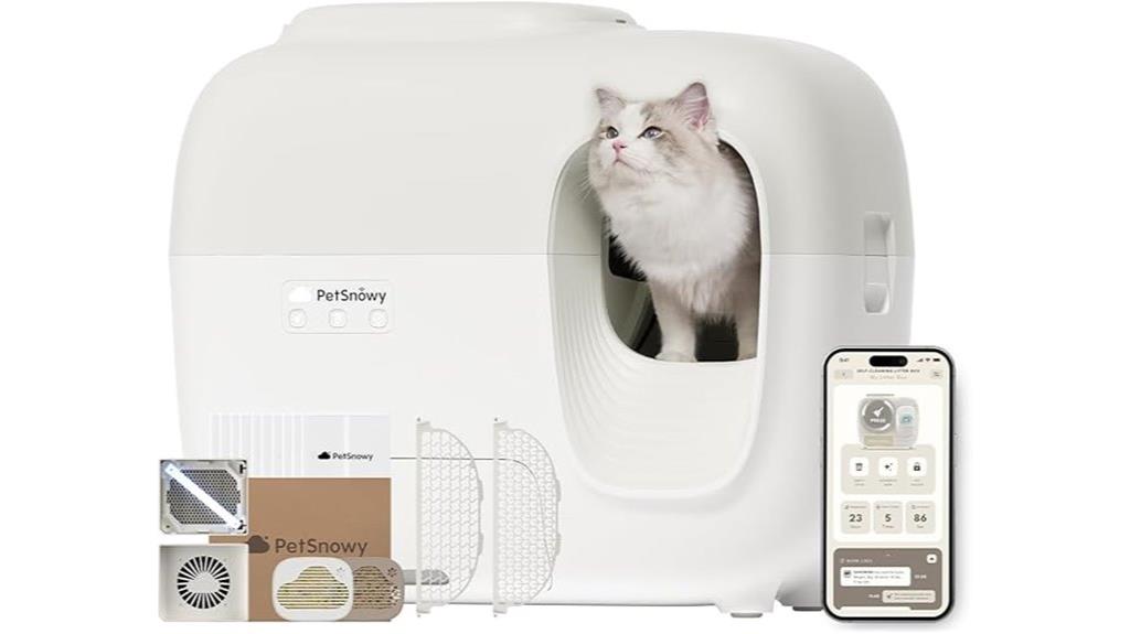 automatic odor control litter box