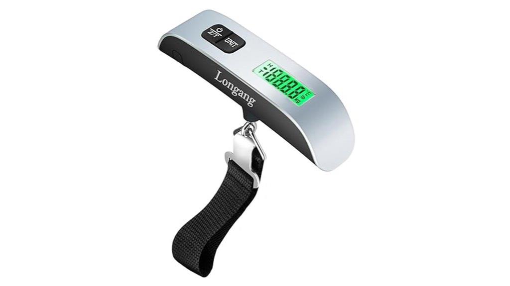 backlit digital luggage scale