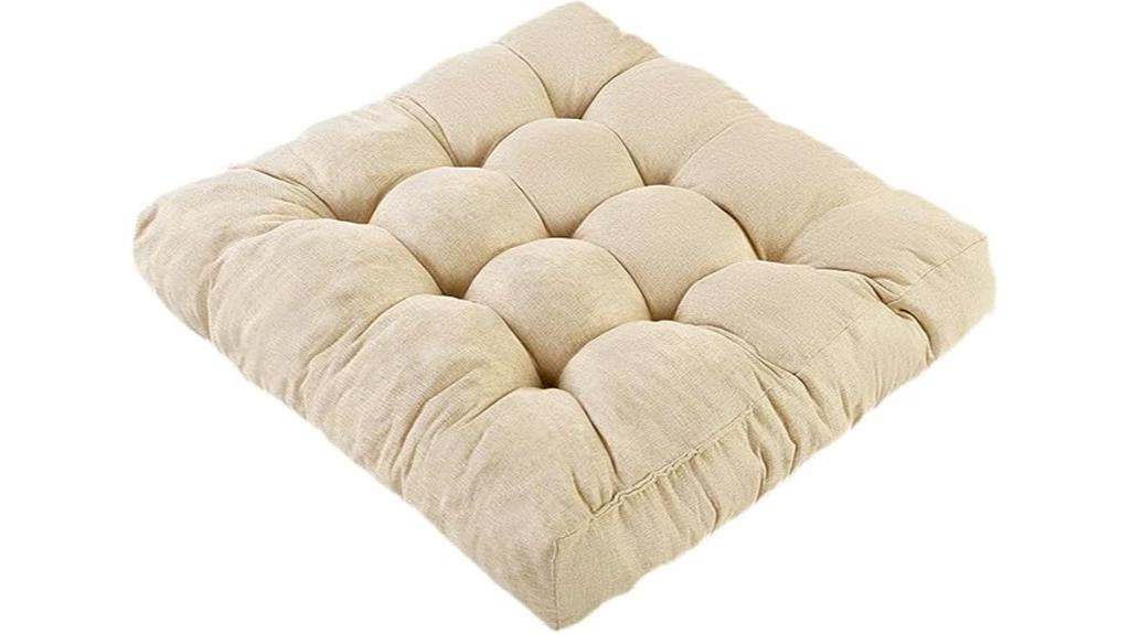beige 22x22 inch cushion