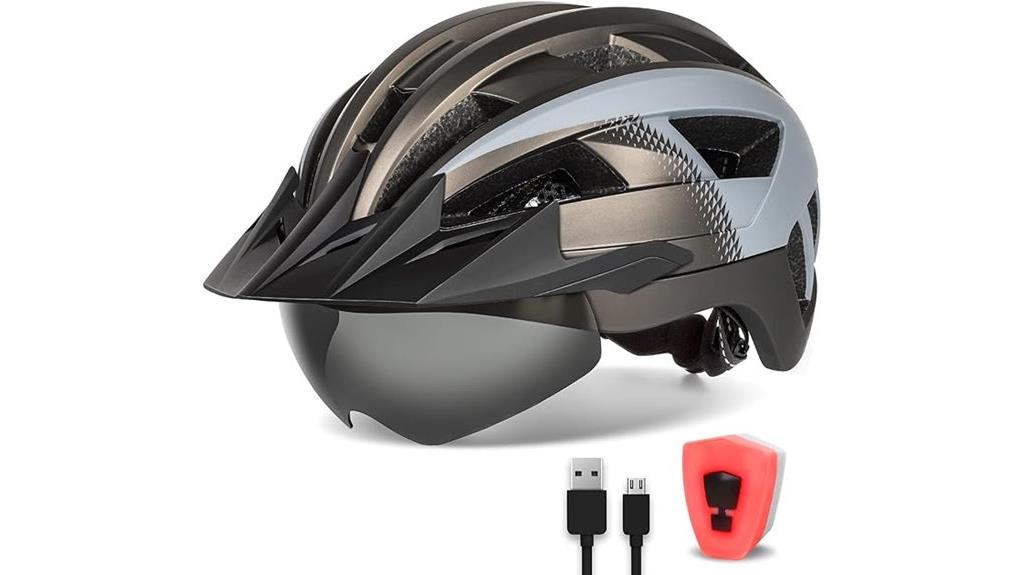 bike helmet with visor