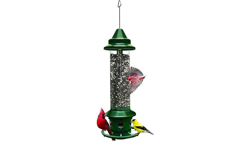bird feeder with cardinal ring