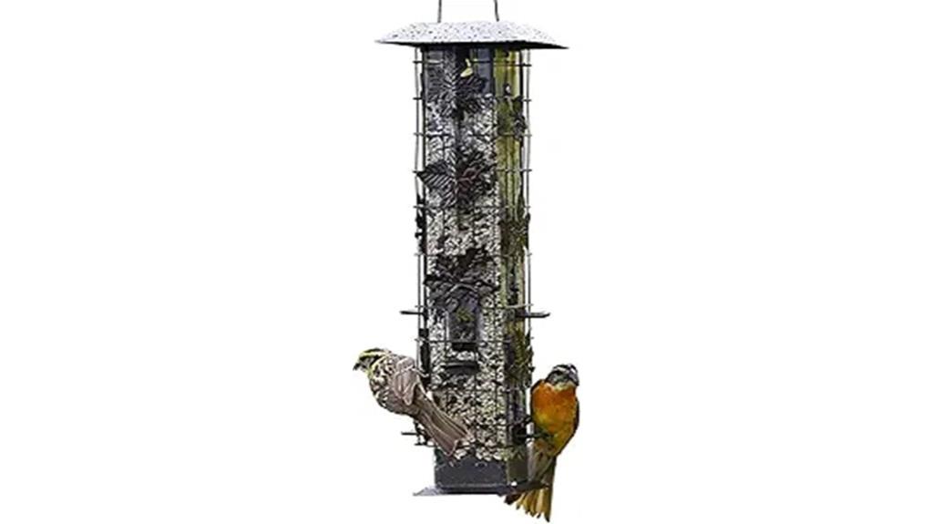 bird feeder with squirrel guard