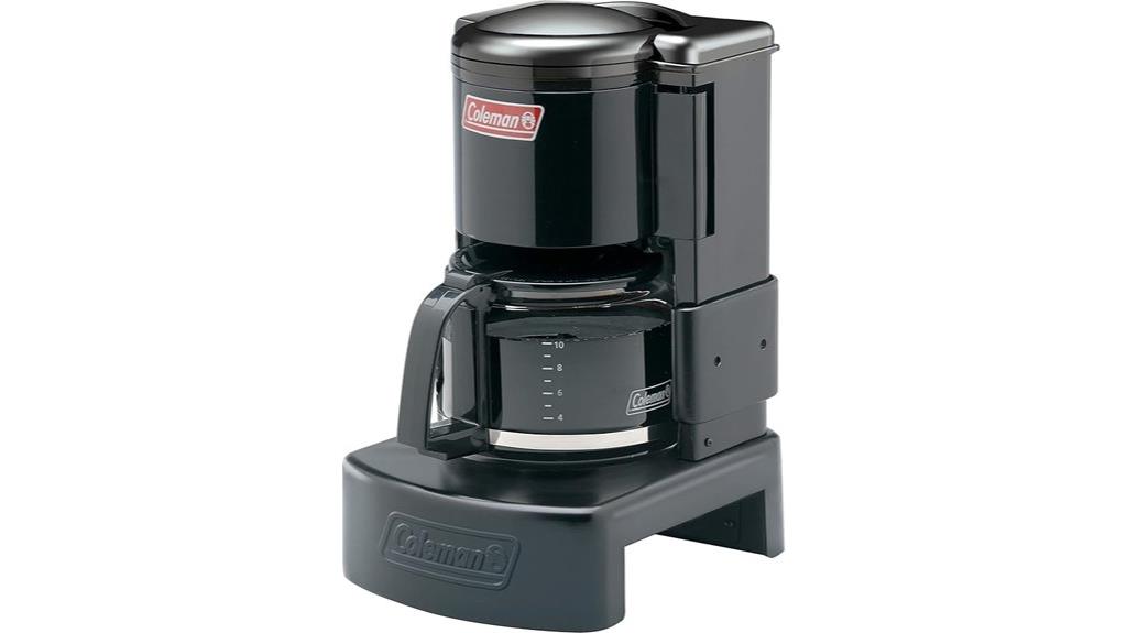 black coleman camping coffee maker
