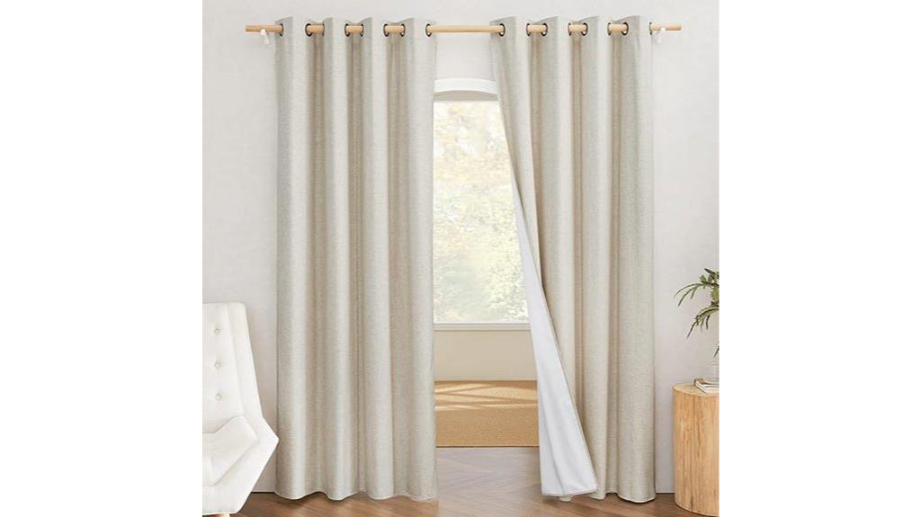 blackout linen curtains 84