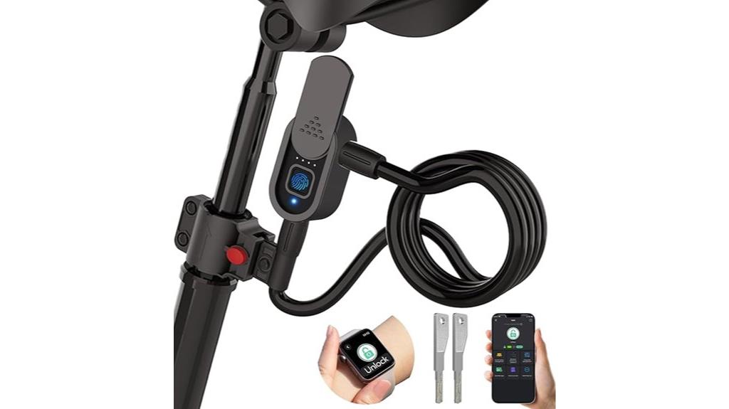 bluetooth biometric bike lock