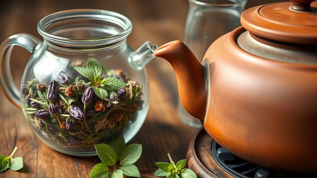 brewing herbal infusions and decoctions