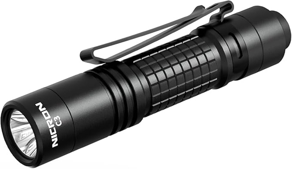 bright compact portable flashlight