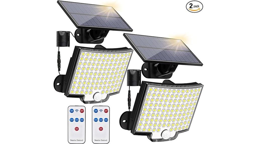 bright solar motion floodlights