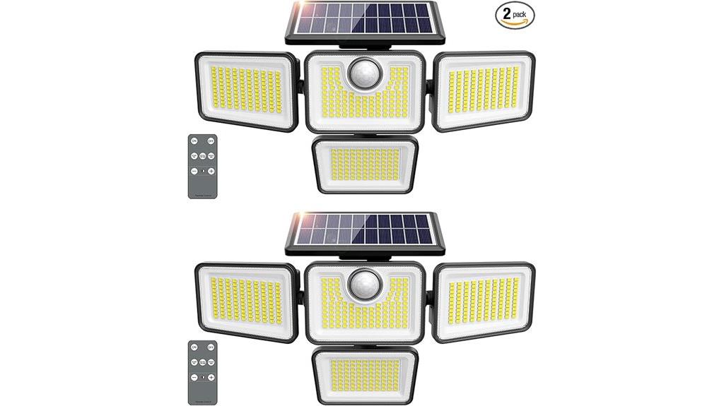 bright solar motion lights