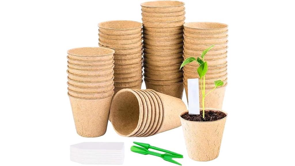 bulk peat seedling pots
