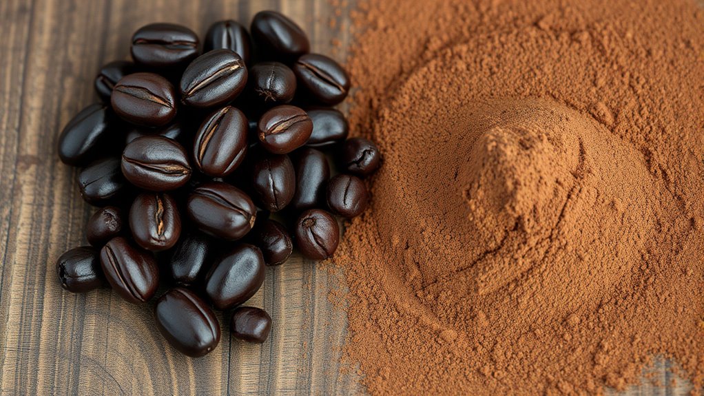 cacao beans processed powder