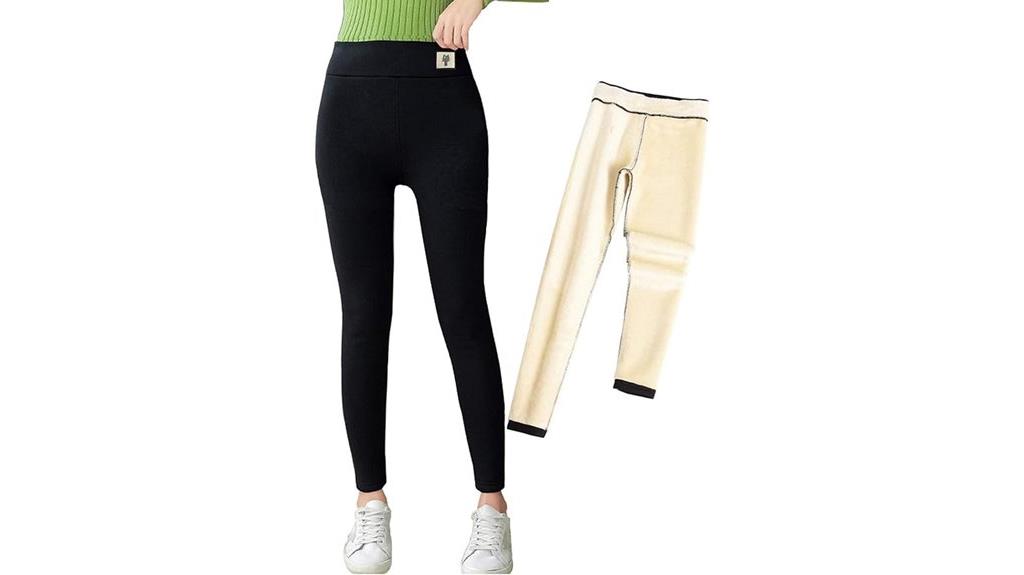 cashmere sherpa fleece leggings