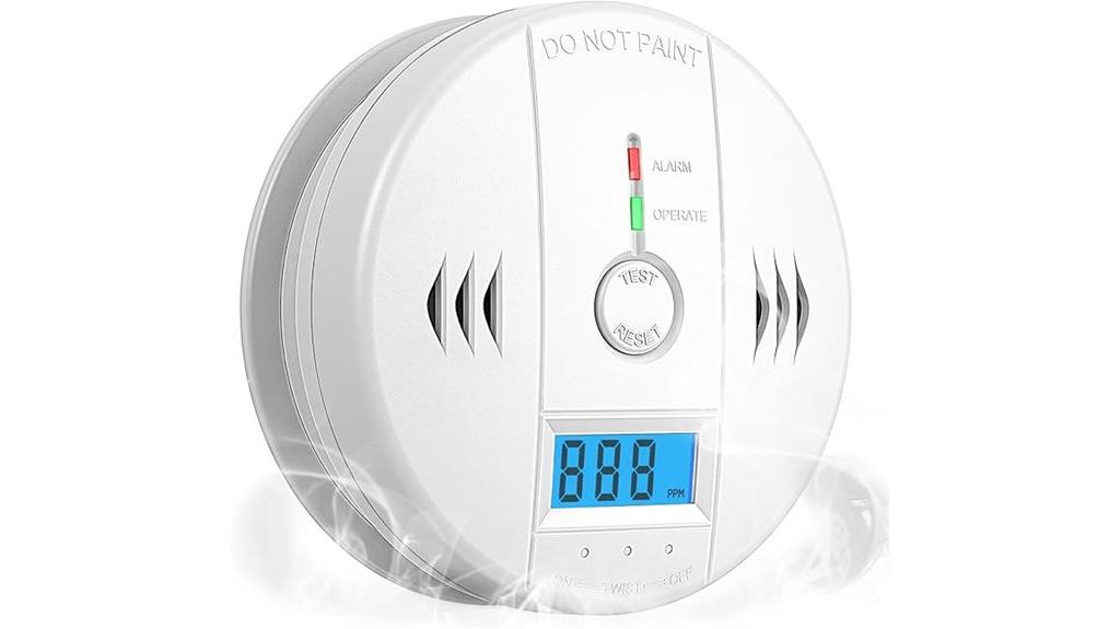 co detectors with lcd