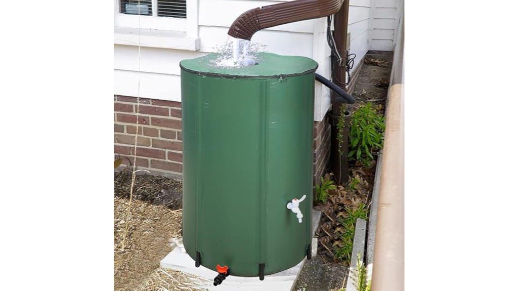 collapsible 132 gallon rain barrel