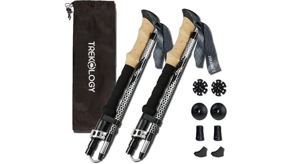 collapsible trekking pole set