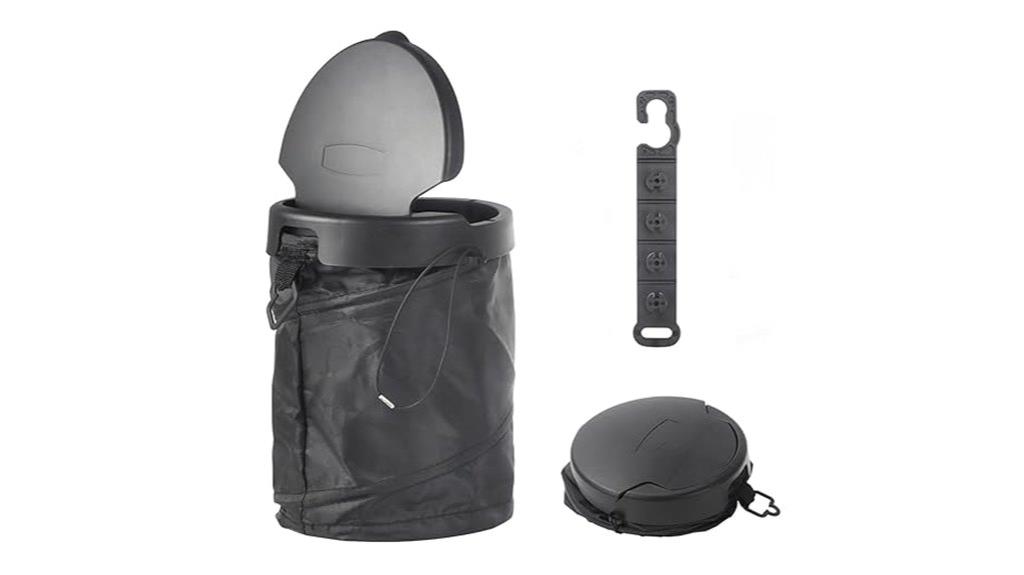 collapsible vehicle trash bin