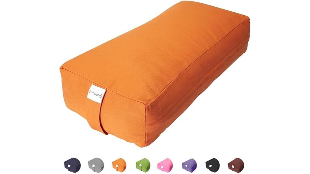 comfortable yoga bolster pillow