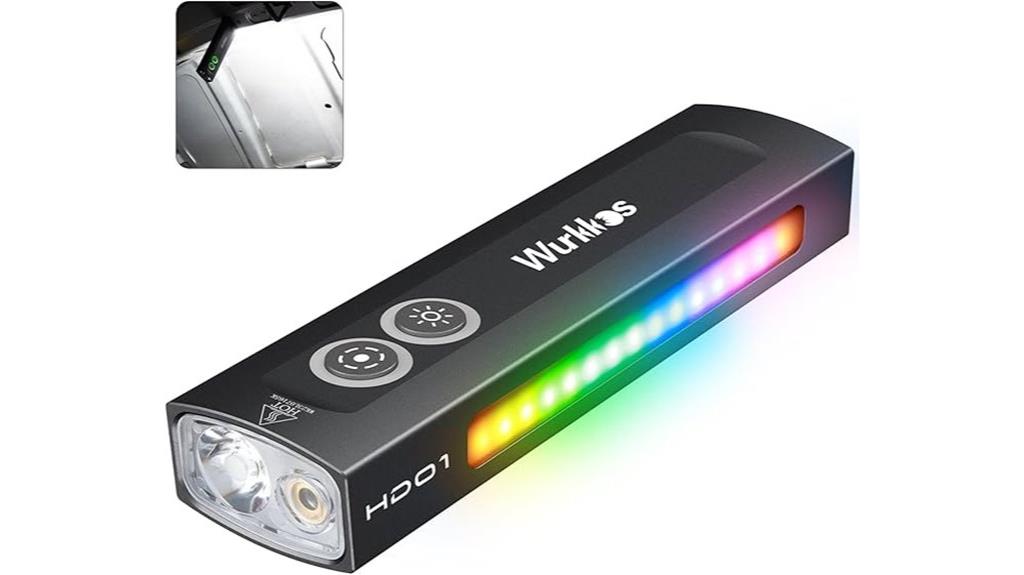 compact rgb green flashlight
