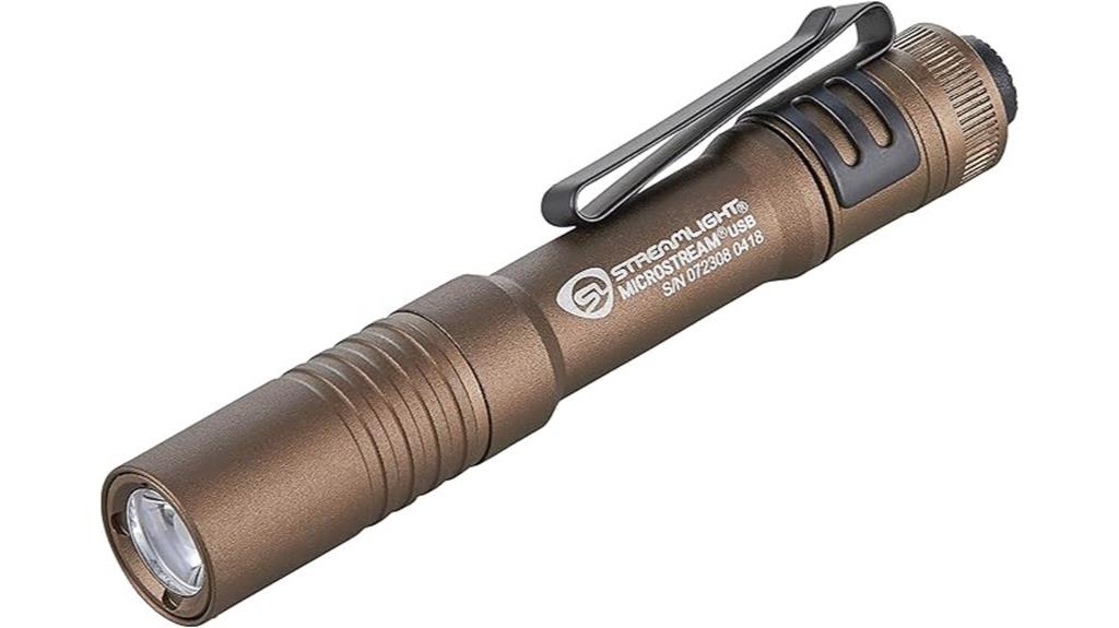compact usb rechargeable flashlight