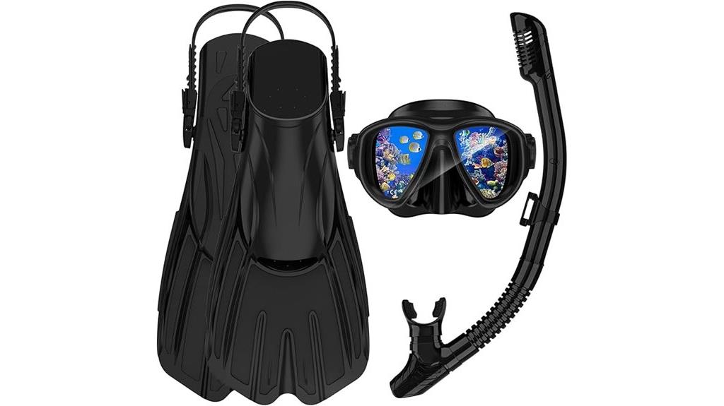 complete adult snorkel set
