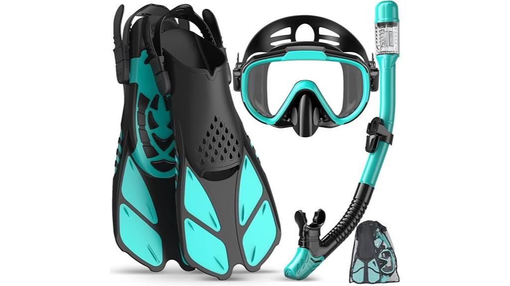complete adult snorkeling kit
