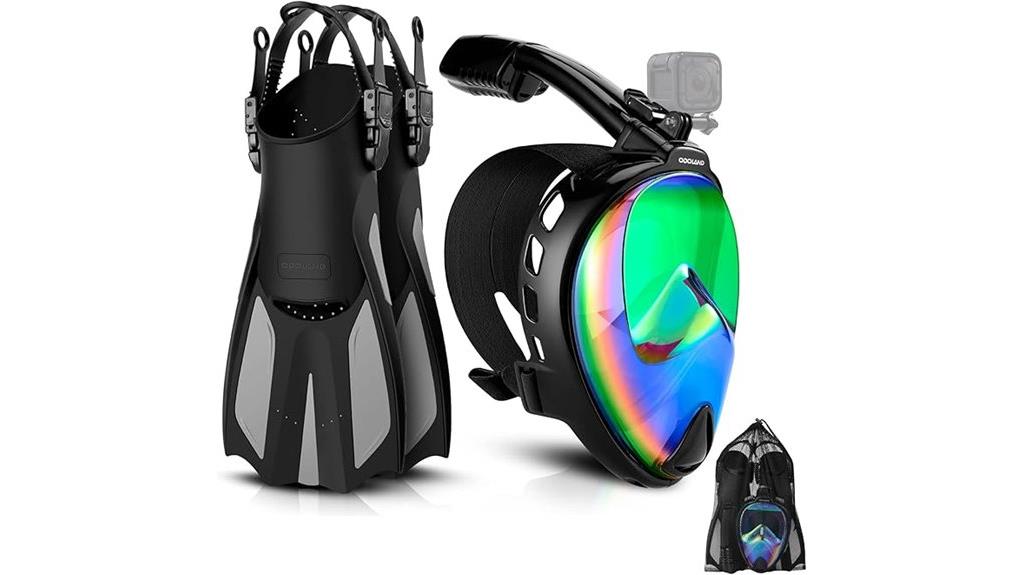 complete snorkeling gear set